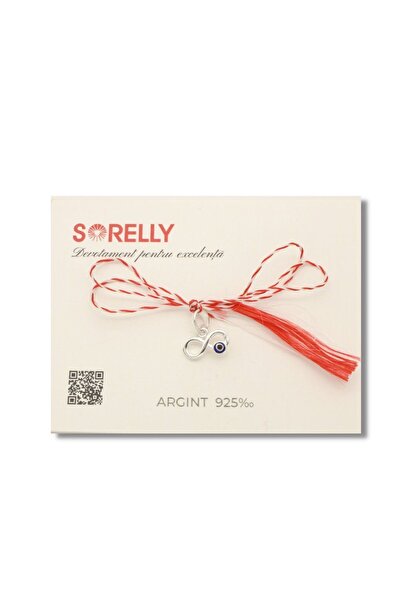 Bijuteria SORELLY Сребърна висулка Martisor Infinity и защитно око