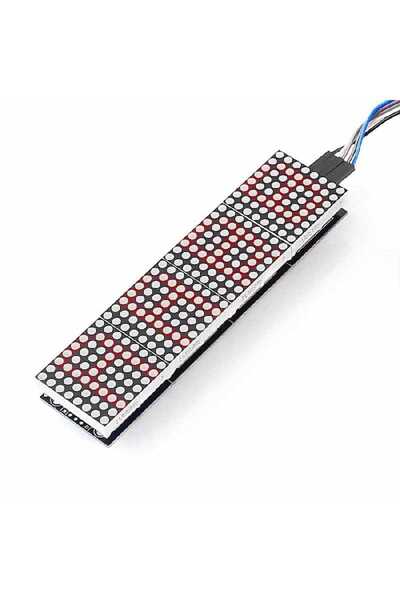 Robotistan 4'lü 8x8 Kırmızı Dot Matrix Board