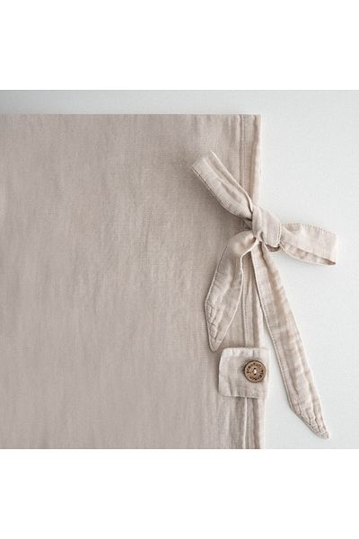 Ecocotton Serra King Size Duvet Cover Set 100% Organic Cotton Woven Beige 240X220 cm