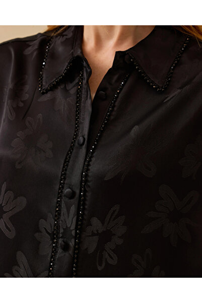 SCL Shiny Textured Bead Detailed Tunic