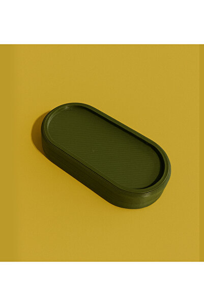 Alfa Tshirt Mıknatıslı Oval Yeni Nesil (Haki) Stres Oyuncağı – Magnetik Fidget Slider