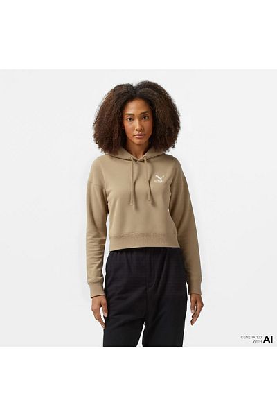 Puma Better Classics Hoodie Women's Khaki Hoodie