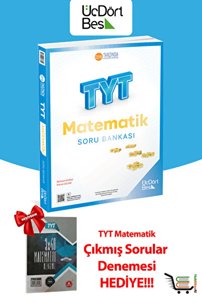 Üç Dört Beş Yayıncılık 345- 2024 Model TYT Matematik Soru Bankası Deneme Hediyeli!!!