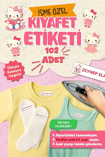 MSticker Kıyafet Etiketi - Okul Kıyafetlerine Kişiye Özel 30 Saniyede Kolay U...