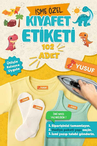 MSticker Kıyafet Etiketi - Okul Kıyafetlerine Kişiye Özel 30 Saniyede Kolay U...