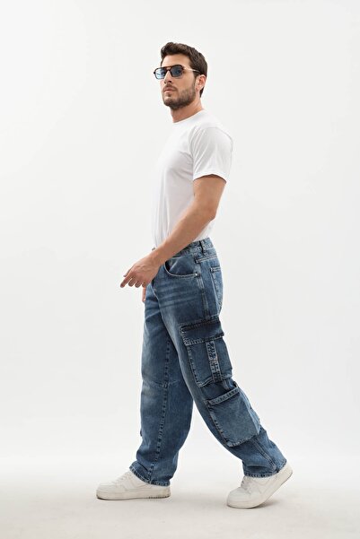 BANNY JEANS Erkek Kargo Cepli Jean Pantolon