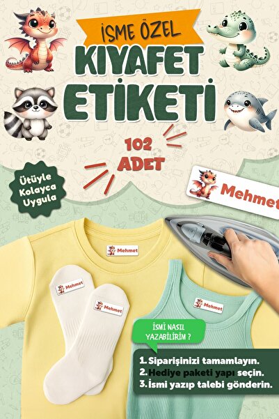 MSticker Kıyafet Etiketi - Okul Kıyafetlerine Kişiye Özel 30 Saniyede Kolay U...