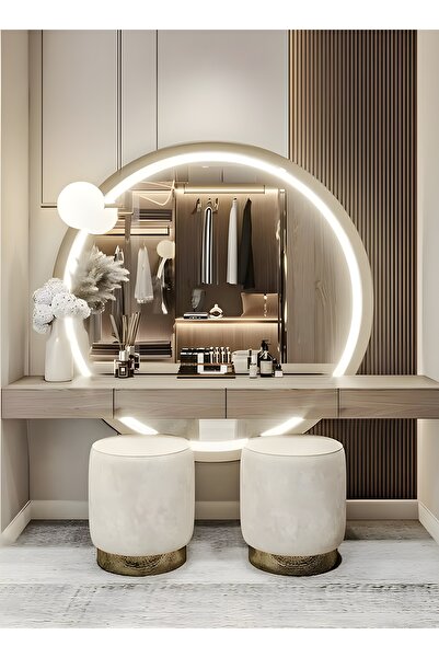 Taimi Round Bathroom Mirror Black 80cm With 3 Light Modes And Smart Touch Button