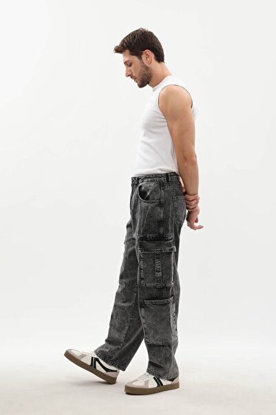 BANNY JEANS Ανδρικό τζιν παντελόνι Cargo Pocket