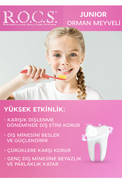 R.O.C.S. Rocs Junior 6-12 Orman Meyveli Özlü Diş Macunu 74 gr