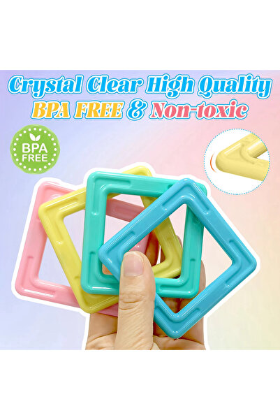 Choice مجموعة مكعبات بناء مغناطيسية تعليمية كبيرة الحجم مكونة من 68 قطعة للأولاد والبنات، مجموعة مغناطيسية جذابة من Cr