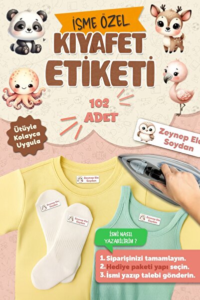 MSticker Kıyafet Etiketi - Okul Kıyafetlerine Kişiye Özel 30 Saniyede Kolay U...