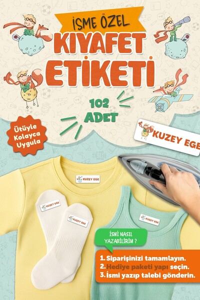 MSticker Kıyafet Etiketi - Okul Kıyafetlerine Kişiye Özel 30 Saniyede Kolay U...