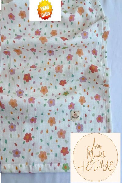 ToprikoKids Spring 100% Cotton Organic Double Layer 100X100 Muslin Cover