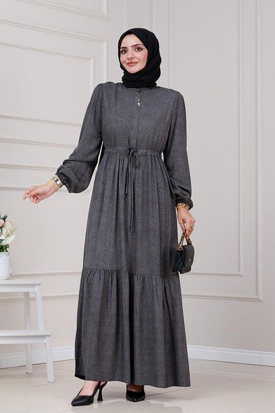 Sevitli Beli Tunnell Nur Dress-Grey
