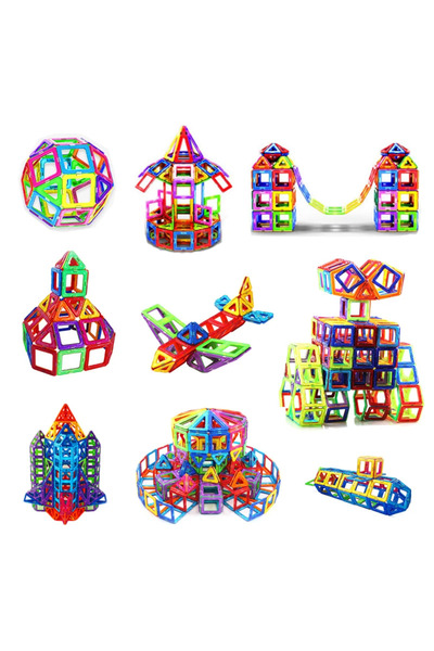 Choice1 مكعبات بناء مغناطيسية صغيرة الحجم 50 قطعة، ألعاب مغناطيسية كبيرة وصغيرة الحجم للأطفال من تصميم C