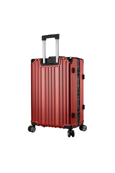CABIN PRO Luggage Spinner Wheels - Polycarbonate Trolley Bag - Hard Shell - Aluminum Frame - Maroon
