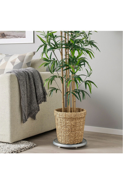 IKEA VALLMOFRÖN rattan saksı deniz sazı 24cm