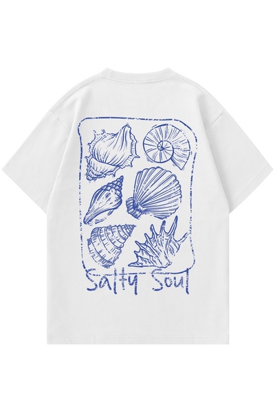 Sabaki Salty Soul Screen Printed 100% Cotton T-Shirt