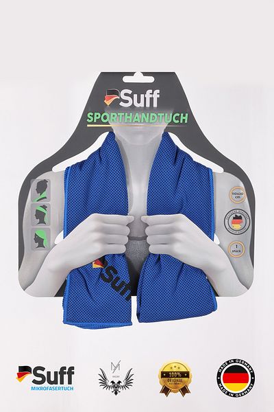 Suff Athlete Cooling Towel 110X30Cm Super Absorbent Shock Drying (1 Pc)