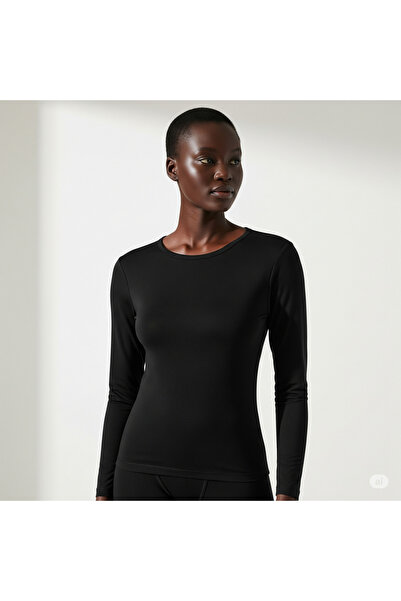 Isıl Termal Мека памучна долна тениска Дамско горнище термо бельо - дълъг ръкав