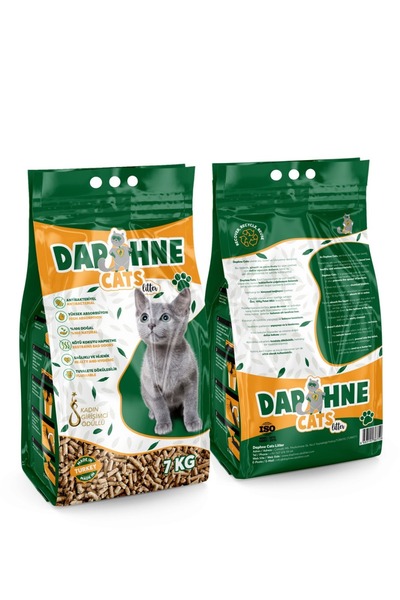 Daphne Cats Litter - Pelet Kedi Kumu Defne Kokulu Tamamen Doğal Katkısız Düny...