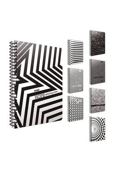 Gıpta Hope Spiral Cardboard Cover 18.5x26 Cm 80 Sheets Checkered Notebook