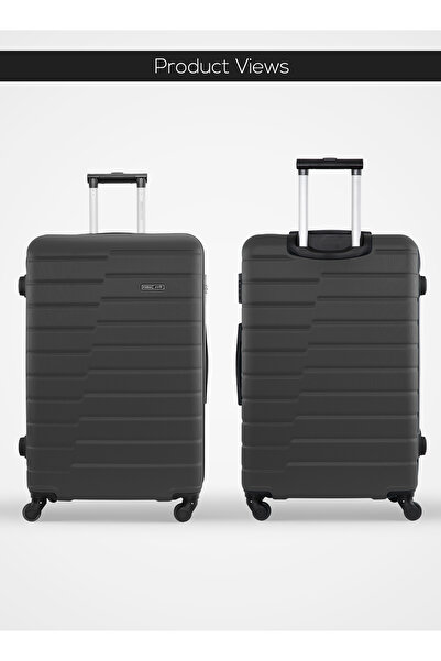 PARAJOHN Beta Cabin Size ABS Hardside Spinner Luggage Trolley – Lightweight 10KG 4-Wheel, 20 Inch, Grey