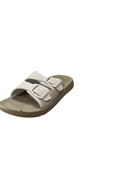 güven kundura Women's Double Buckle Slippers