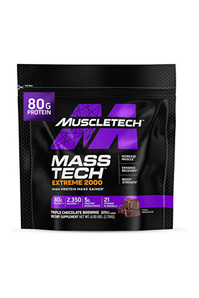 MUSCLETECH MassTech Extreme 2000 Mass Gainer لزيادة الكتلة العضلية بشكل كبير ...