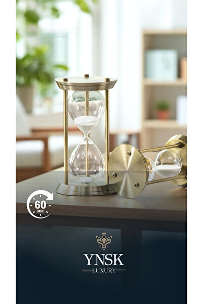 YNSK Luxury | Roma Sütunu Tasarımlı Dekoratif Kum Saati – 60 Dk Zaman Ölçer M...