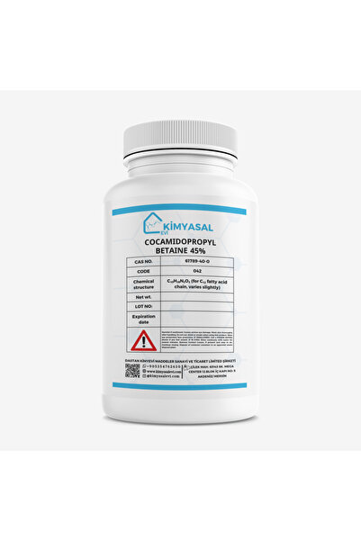 KİMYASAL EVİ Betaıne 35-cocoamıdopropyl Betaıne Hammadde 1000g