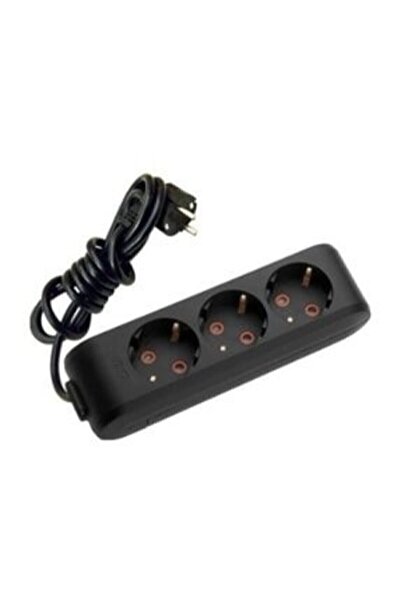 VİKO Multilet Kablolu Topraklı Üçlü Grup Priz Uzatma 5 Mt. (SİYAH)