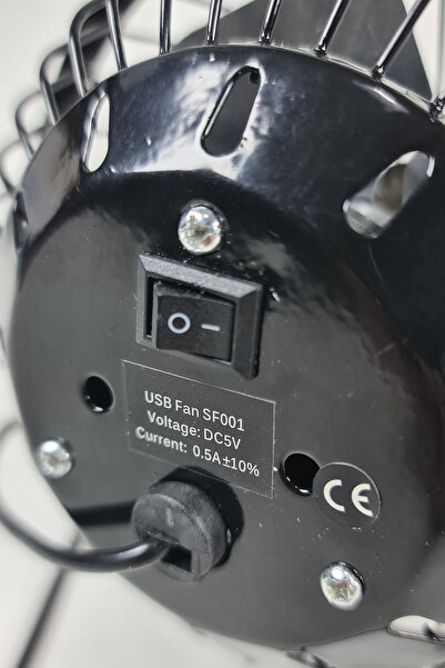 Binbirreyon Mini Metal Masa Üstü Vantilatör 360 Derece Ayarlanabilir Usb Girişli 140mm Nc027