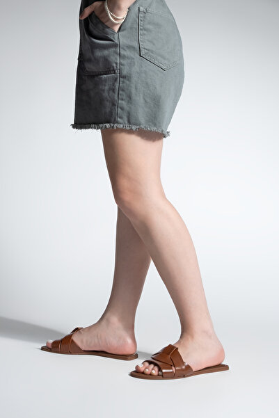 Marjin Dámské páskové denní pantofle Siyso Tan