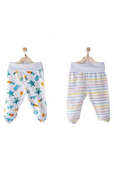 andywawa 2-Piece Baby Pants with Booties Ac23456
