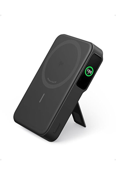 Anker بنك طاقة مغناطيسي MAGGO 10k مع Qi (أسود)
