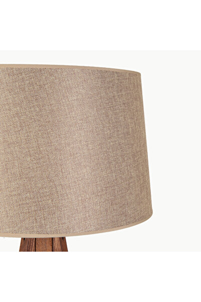 NisaLuce Nisa Luce Tripod Lambader - Kahverengi / Ceviz - 140 cm