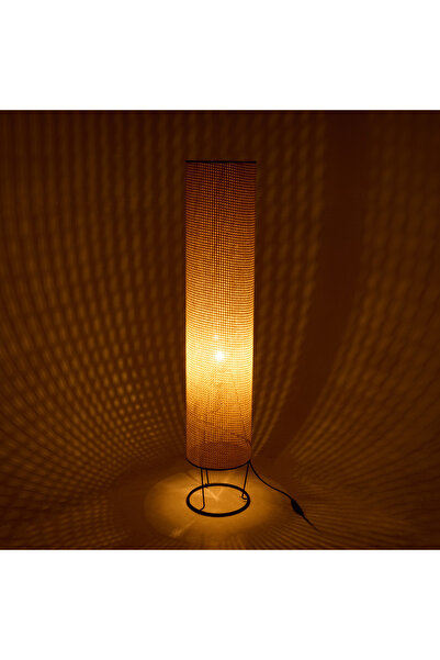 Evidea Lighting Menel Lambader - Krem / Siyah - 110x21x21 cm