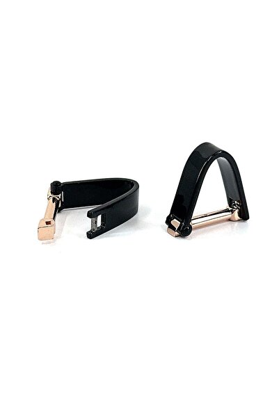 Kravatkolik Siyah - Bronz Renk Çıtçıtlı Exlusive Erkek Kol Düğmesi KD1620