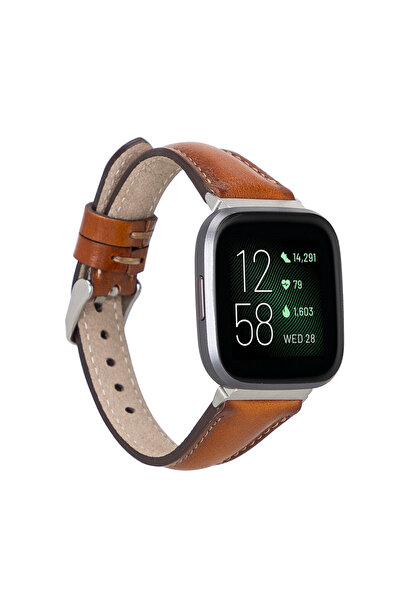 Bouletta Fitbit Versa-Versa Lite-Versa 2 Uyumlu Deri Kordon Slim RST2EF