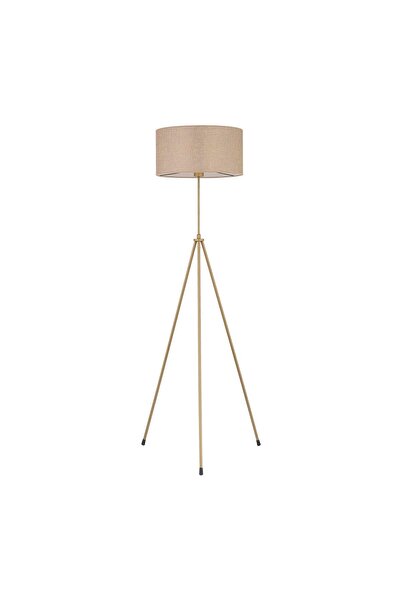 NisaLuce Nisa Luce Piramit Metal Lambader – Antik Ayak / Sütlü Kahverengi Başlık