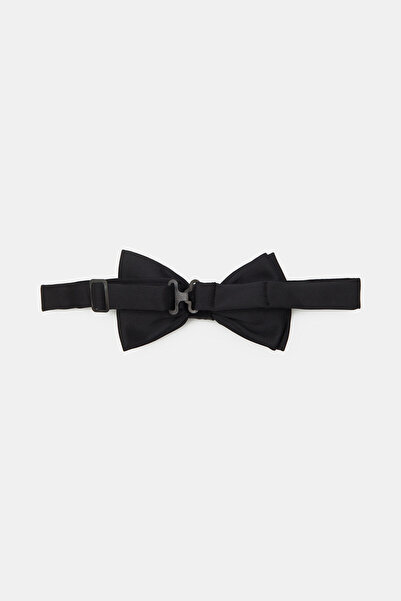 W Collection Black Bow Tie-Tuxedo Belt Set