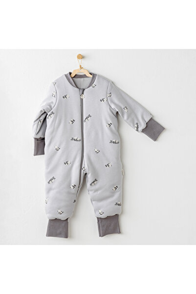 andywawa Andy Wawa Sleeping Bag 2.5 Tog Fiber Keep Smiling Gray