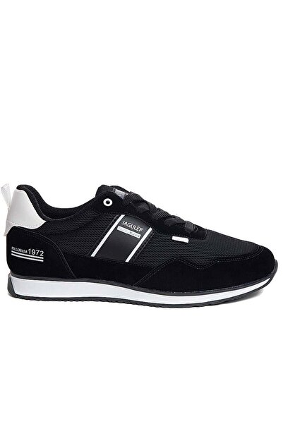 Jagulep Men's Black Casual Sports Shoes Comfortable Walking Shoes Orthopedic