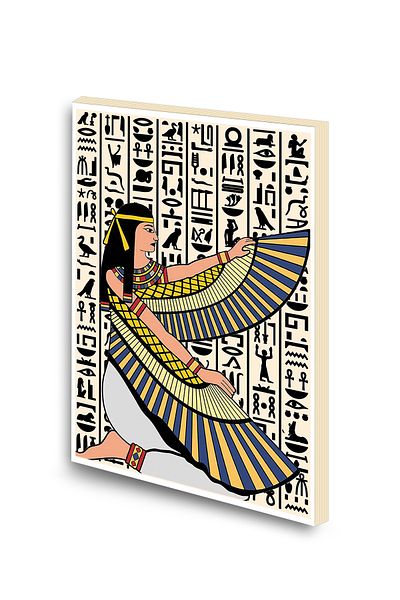 iF Dizayn Ancient Egyptian Goddess Printed A6 Small Size Unlined Notebook