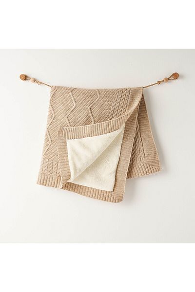 andywawa Baby Knitted Blanket Knitted Blanket 85X100