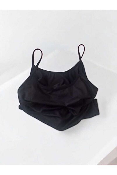 HAYEL 2 Pieces Black White High Quality Cotton Women's Strap Tank Top