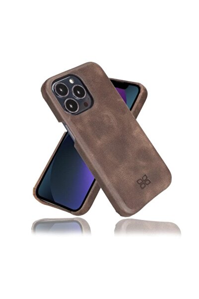 Bouletta Apple iPhone 13 Pro Max Uyumlu Deri Arka Kapak F360 TN03