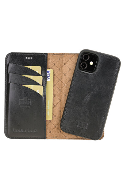 Bouletta Mw Deri Telefon Kılıfı Iphone 12 5.4inç Rst1 Siyah Rfıd